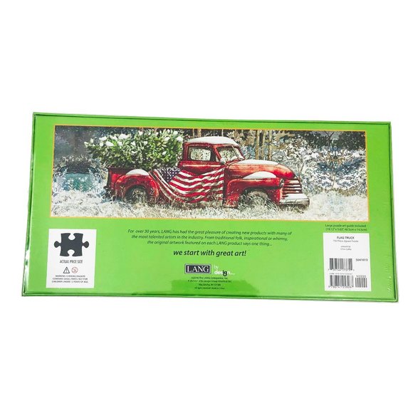 NWT Lang Flag Truck Panoramic Puzzle - Picture 3 of 3